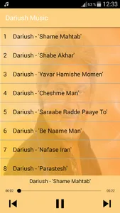 داریوش بدون اينترنت  Dariush‎ screenshot 1