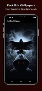 Black DarkSide Wallpaper HD 4K screenshot 1