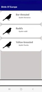 Birds of Europe (Check List) screenshot 2