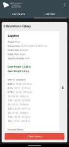 Gem Carat Weight Calculator screenshot 13