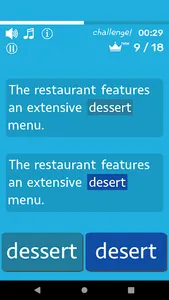 Speed English Spelling Quiz screenshot 1