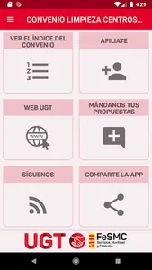 Convenio limpieza centro SALUD screenshot 1