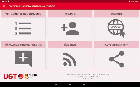 Convenio limpieza centro SALUD screenshot 11