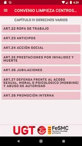 Convenio limpieza centro SALUD screenshot 4