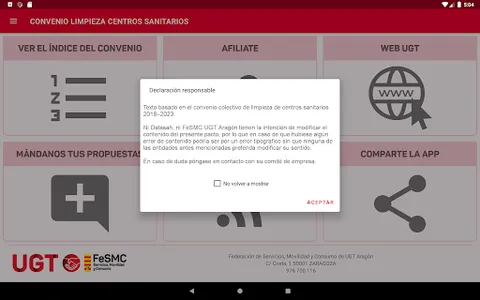 Convenio limpieza centro SALUD screenshot 9