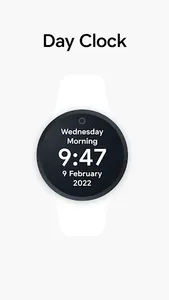 Digital Day Clock Watch Face screenshot 0