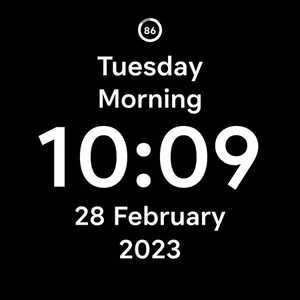Digital Day Clock Watch Face screenshot 2