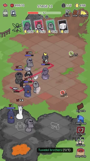 Random Moai Defense screenshot 1