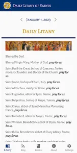 Daily Litany of Saints screenshot 0