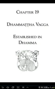 English Dhammapada Chapter 19 screenshot 1