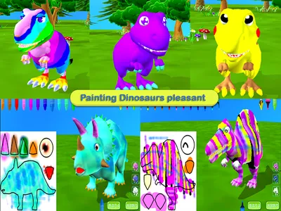 Dinosaur Coloring 3D - AR Cam screenshot 8