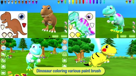 Dinosaur Coloring 3D - AR screenshot 11