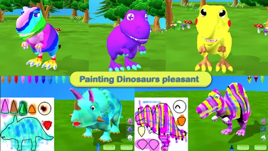 Dinosaur Coloring 3D - AR screenshot 13