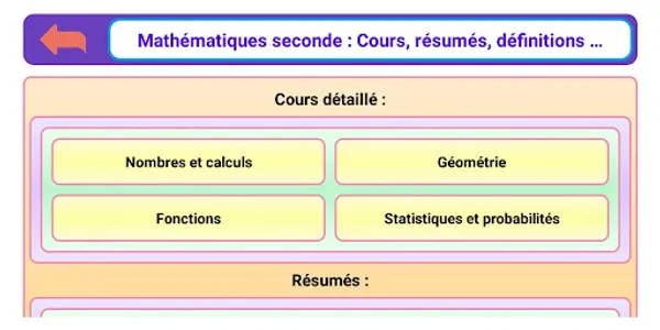 Maths seconde screenshot 1