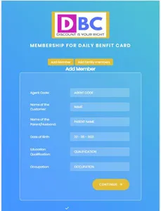 DBC Registration screenshot 2
