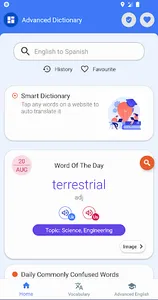 Advanced English Dictionary screenshot 1