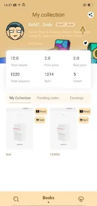 dBookMarket(testnet) screenshot 9