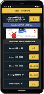 Pico y Placa Pasto screenshot 1