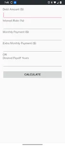 Debt Calculator screenshot 0