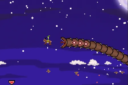 Super Mega Worm Vs Santa Saga screenshot 3