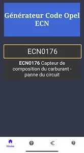 Data ECN Opel screenshot 2