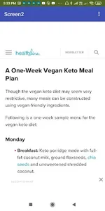 Keto Diet Vegetarian Lunatic screenshot 3