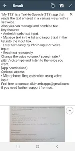 My TTS: Text-to-Speech screenshot 2