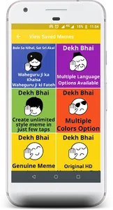 Dekh Bhai Meme Creator Tool screenshot 1