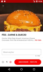 Cheff Burger Cardápio screenshot 1