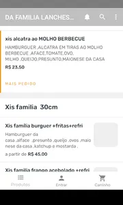 DA FAMILIA LANCHES E PIZZAS DE screenshot 2