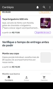 Taçaí - Açaí delivery screenshot 1