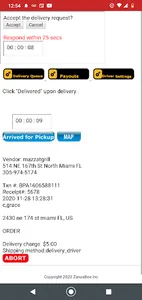 ZanzaBee Delivers screenshot 1
