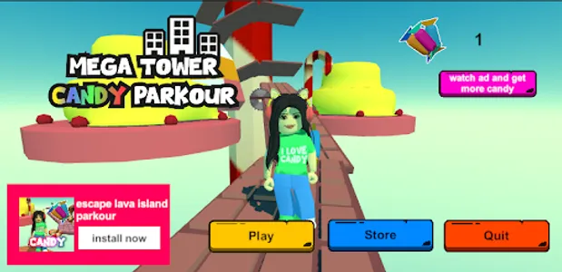 obby parkour escape sky tower screenshot 3