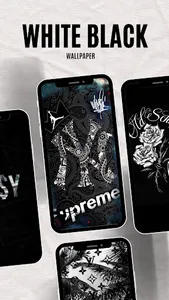 Wallpaper White Black screenshot 0