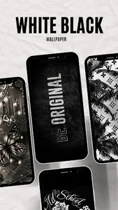 Wallpaper White Black screenshot 3