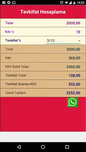 Tevkifat Hesaplama screenshot 1