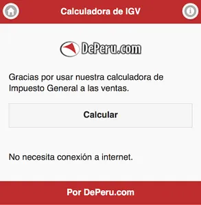 Calculadora de IGV screenshot 3