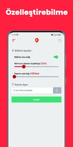 Deprem Uyarı Sistemi screenshot 3