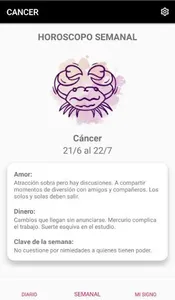 Horóscopo CANCER screenshot 2