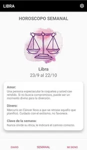 Horóscopo LIBRA screenshot 2
