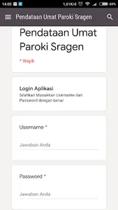 Pendataan Umat Paroki Sragen screenshot 5