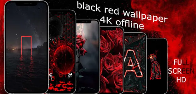 Black Red Wallpaper screenshot 0