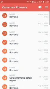 Cutremure Romania screenshot 2