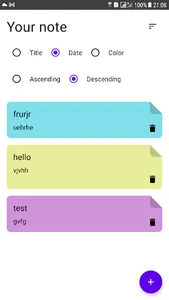 Note App screenshot 3