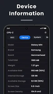 Device Specifications screenshot 5