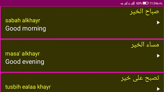 Learn Arabic From English screenshot 14