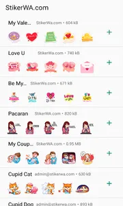Valentine Day WAStickerApps screenshot 0