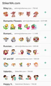 Valentine Day WAStickerApps screenshot 2