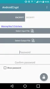 AESCrypt for Android (AndroidC screenshot 0
