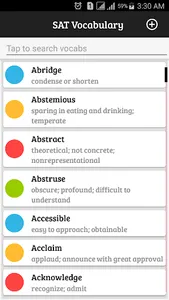 SAT Vocabulary : SAT Flashcard screenshot 0